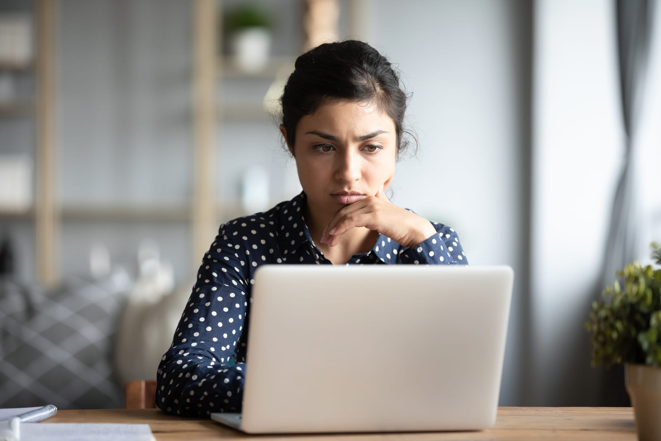 Woman on her laptop