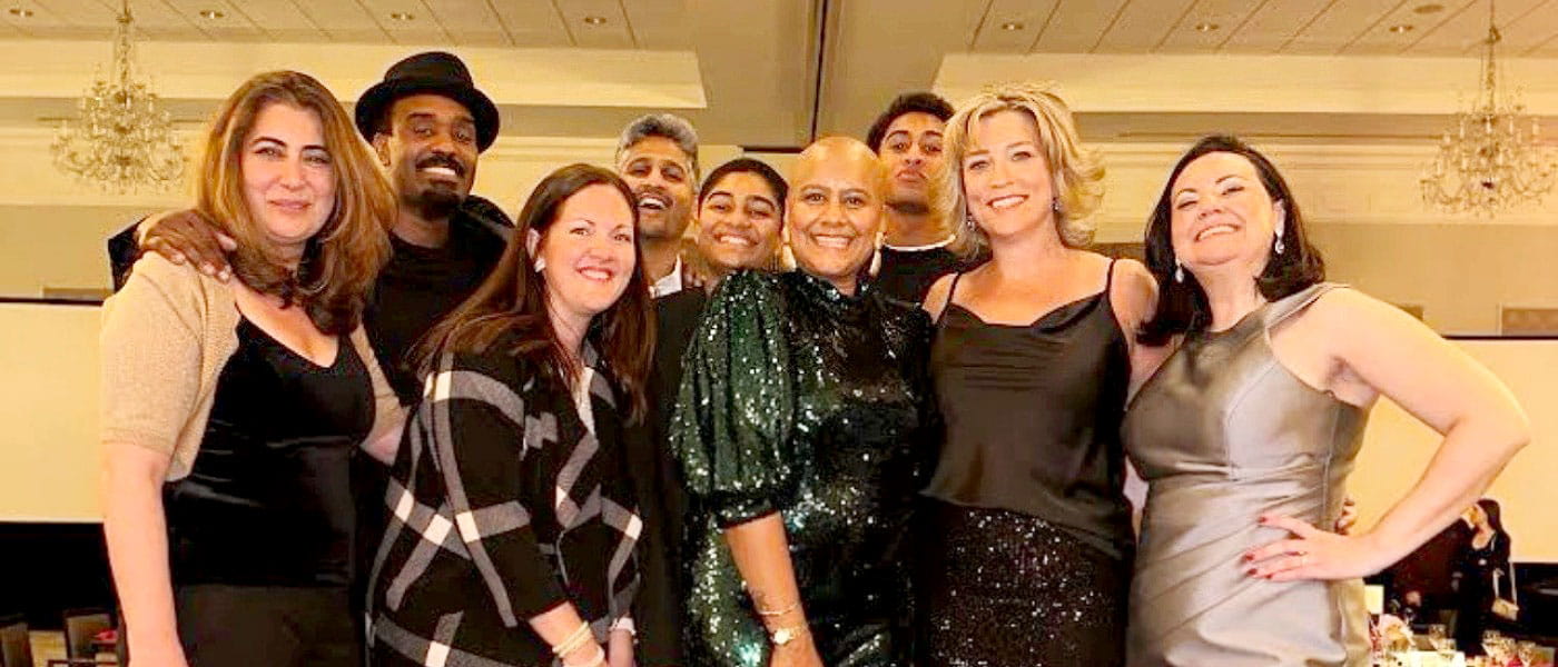 Farah Ali-Tucker, her family and her care team at Bringing Hope Home fashion show