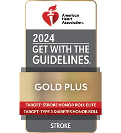 Get With the Guidelines®—Stroke Gold Plus with Target: Stroke Honor Roll Elite and Target Type 2 Diabetes Honor Roll