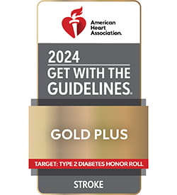 Get With The Guidelines®-Stroke Gold Plus with Target: Type 2 Diabetes Honor Roll