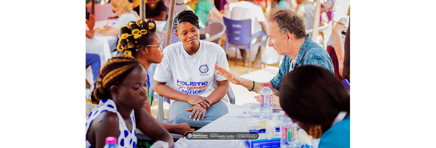 Dr. Scott Dessain treats patients during March 2025 mission.