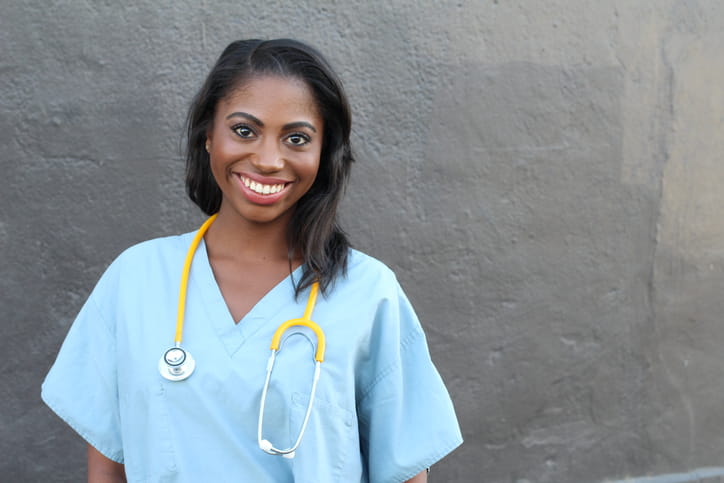 doctor and patient smiling