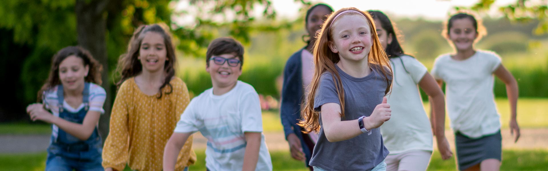 children running